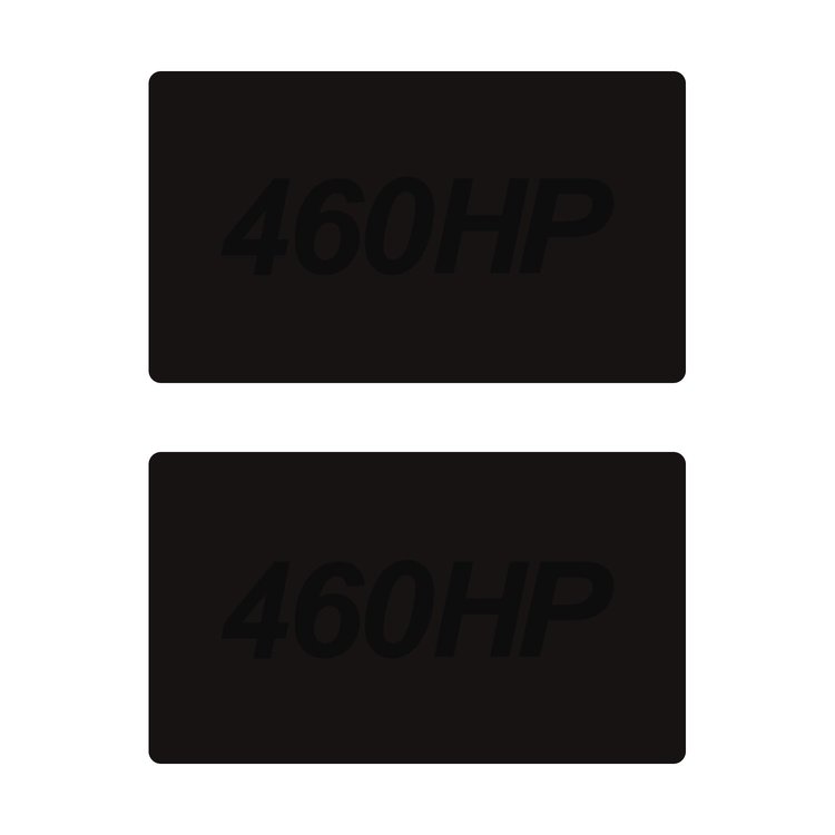 78920 Airbag Warning Cover, 2014-2019 Chevy Corvette, Pair Matte Black Matte Black 460HP