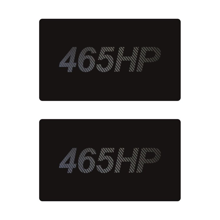 78926 Airbag Warning Cover, 2014-2019 Chevy Corvette, Pair Matte Black Black Carbon Fiber 465HP