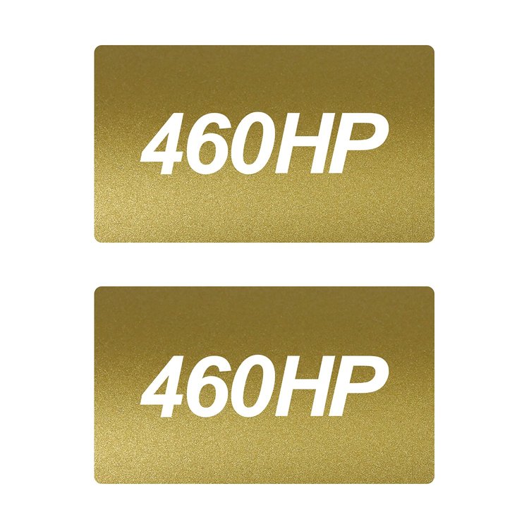 78932 Airbag Warning Cover, 2014-2019 Chevy Corvette, Pair Metallic Gold Gloss White 460HP