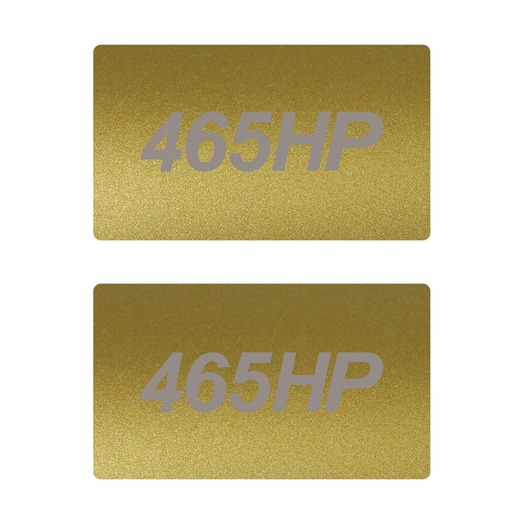78933 Airbag Warning Cover, 2014-2019 Chevy Corvette, Pair Metallic Gold Gloss Silver 465HP