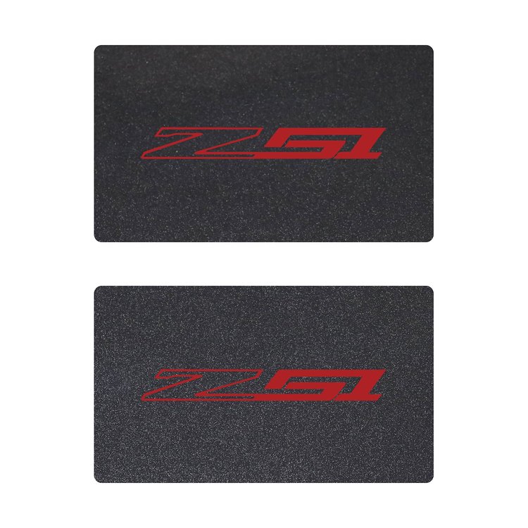 78952 Airbag Warning Cover, 2014-2019 Chevy Corvette, Pair Carbon Flash Gloss Red Z51
