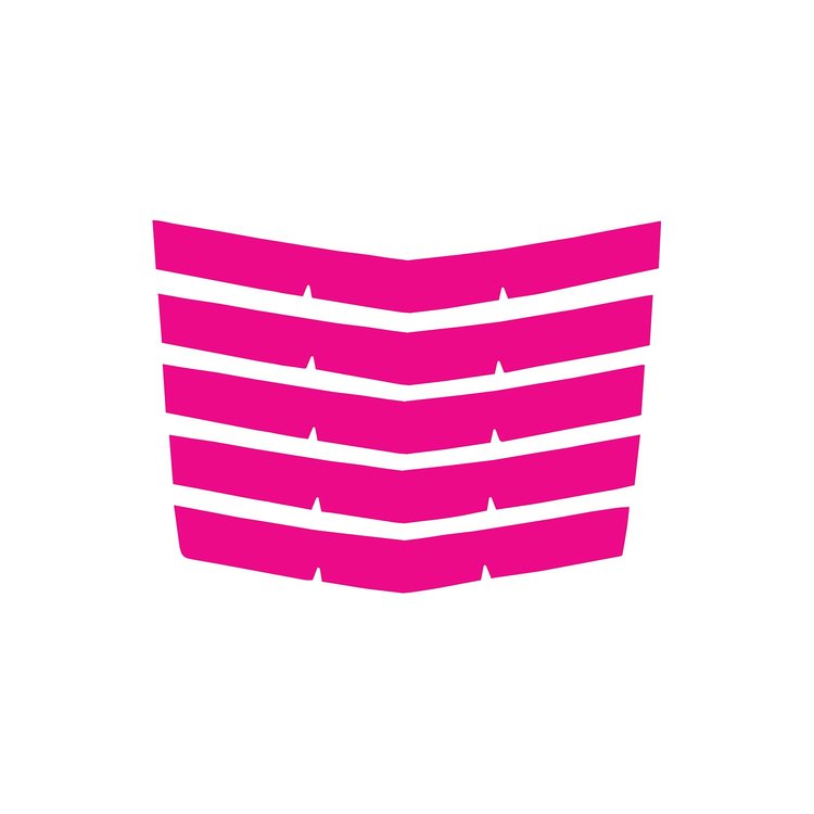 79090 Hood Vent Blade Overlay Decals, 2014-2019 Chevy Corvette, Gloss Pink Stingray/G.S.