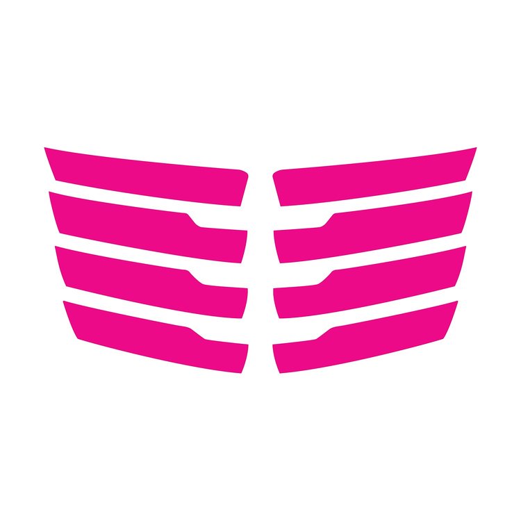 79091 Hood Vent Blade Overlay Decals, 2014-2019 Chevy Corvette, Gloss Pink Z06