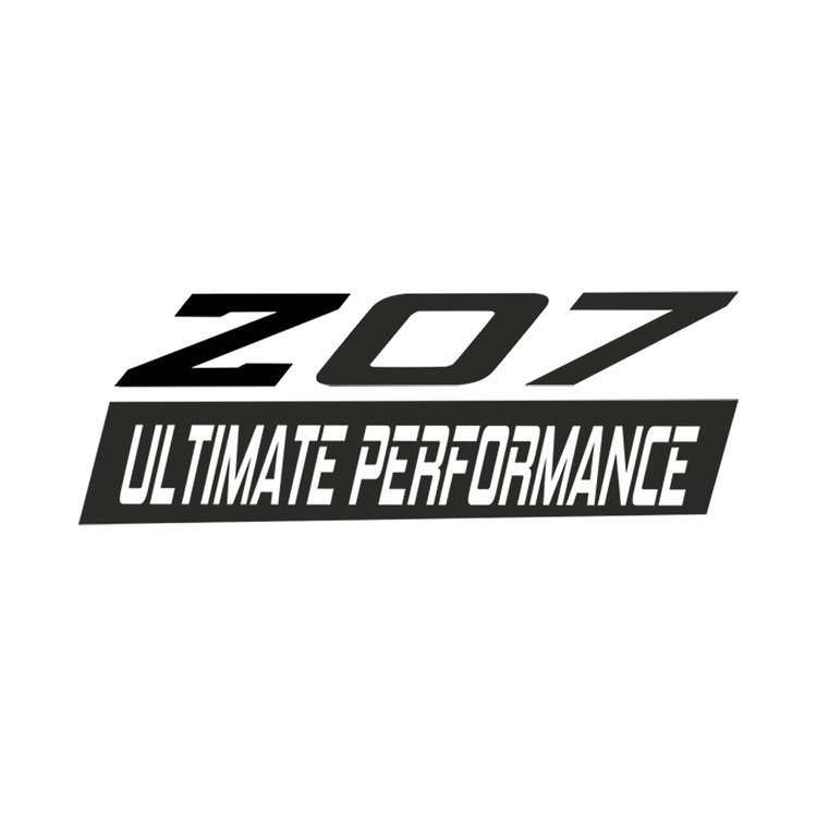79261 Spoiler Z07 Large Decal, 2005-2019 Chevy Corvette, Gloss Black Z Matte Dark Gray 07 W/ Ult, Perf Script