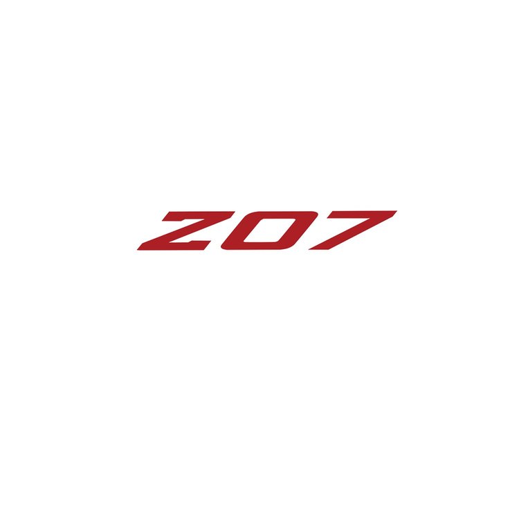 79272 Spoiler Z07 Med, 2005-2019 Chevy Corvette, Decal, Gloss Red Z Gloss Red 07