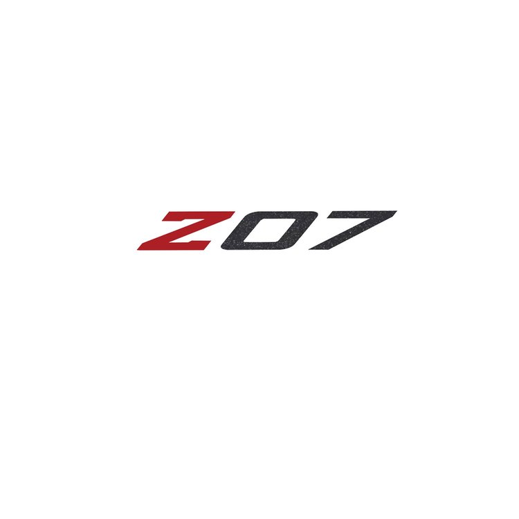 79288 Spoiler Z07 Med, 2005-2019 Chevy Corvette, Decal, Gloss Red Z Gloss Carbon Flash 07