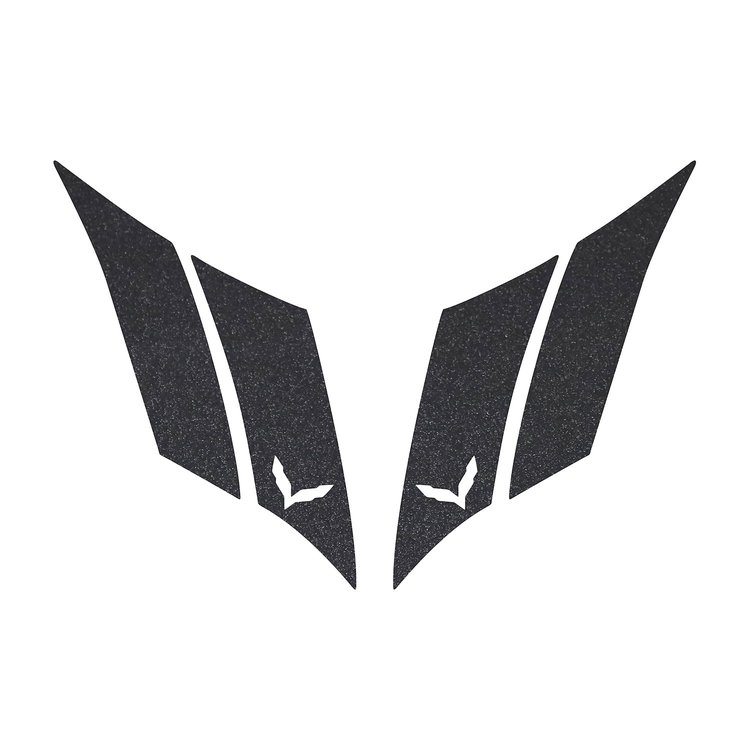 79625 G.S. Hash Marks W/ Cutout Both Gloss Carbon Flash C7, 2014-2019 Chevy Corvette, Crossed Flags