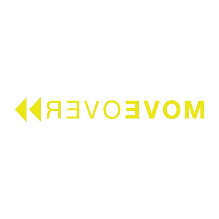 79709 MOVE OVER Script Windshield Banner Decal, 1953-2023 Chevy Corvette, 45 inch Gloss Yellow