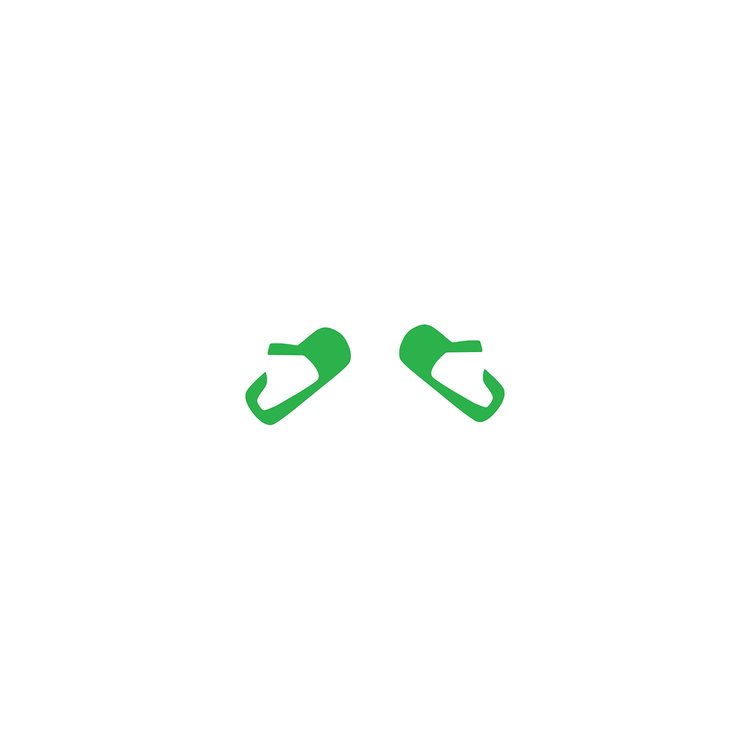 79929 Vinyl Door Button Decal Set, 2014-2019 Chevy Corvette, Pair, Gloss Lime Green