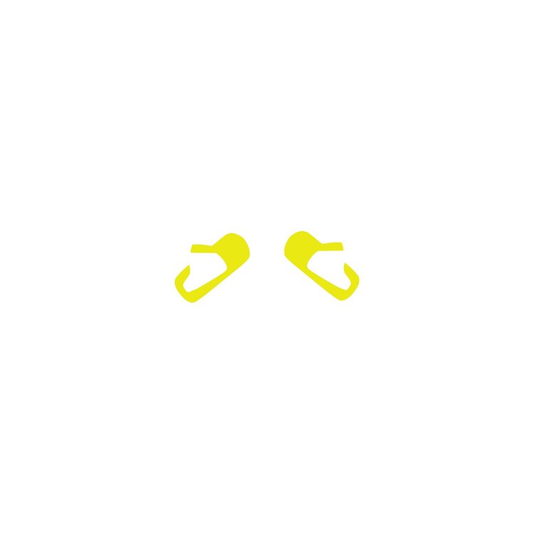 79931 Vinyl Door Button Decal Set, 2014-2019 Chevy Corvette, Pair, Gloss Yellow