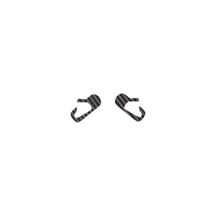 79935 Vinyl Door Button Decal Set, 2014-2019 Chevy Corvette, Pair, Black Carbon Fiber