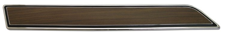 8994 Door Panel Insert Plate W/Walnut Insert, 1970-1976 Chevy Corvette, LH