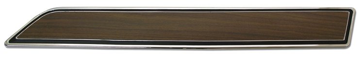 8995 Door Panel Insert Plate W/Walnut Insert, 1970-1976 Chevy Corvette, RH
