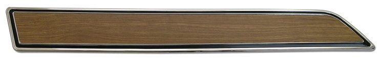 9000 Door Panel Insert Plate W/W/Teak Insert, 1976-1976 Chevy Corvette, LH