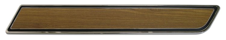 9001 Door Panel Insert Plate W/W/Teak Insert, 1976-1976 Chevy Corvette, RH
