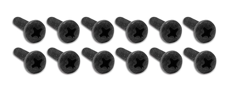 K1001 Tail Light Lens Screws, 1970-1973 Chevy Corvette, 12 Piece Set