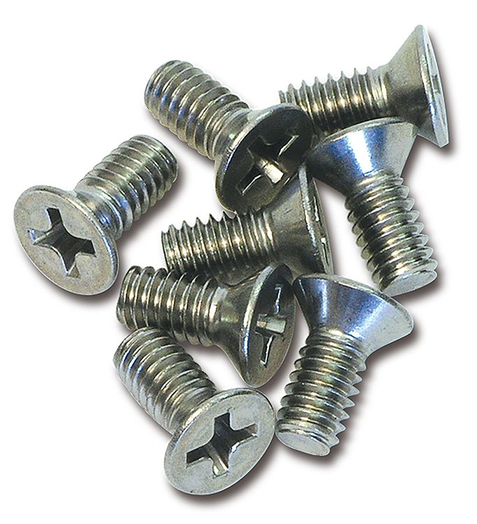 K1008 Rear Quarter Panel Retainer Screws, 1968-1977 Chevy Corvette, 8 Piece