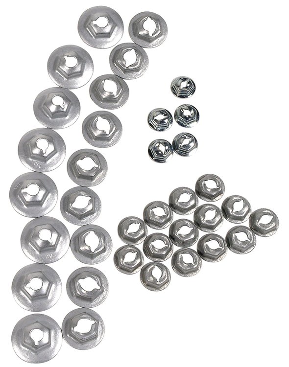 K1012 Emblem Speednut Kit, 1964-1964 Chevy Corvette, 36 Piece