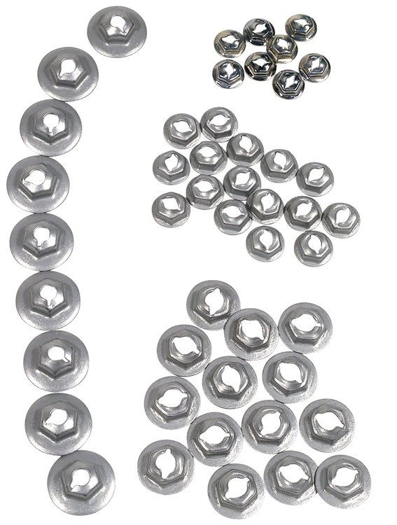 K1014 Emblem Speednut Kit, 1966-1966 Chevy Corvette, 47 Piece
