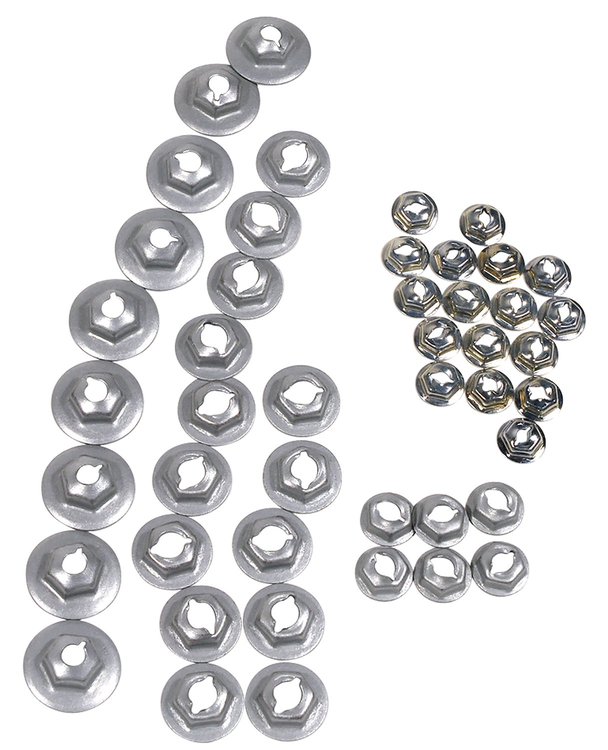 K1015 Emblem Speednut Kit, 1967-1967 Chevy Corvette, 46 Piece
