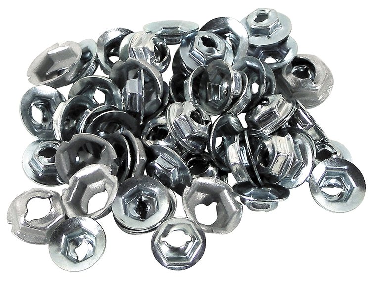 K1025 Emblem Speednut Kit, 1959-1960 Chevy Corvette, 64 Piece