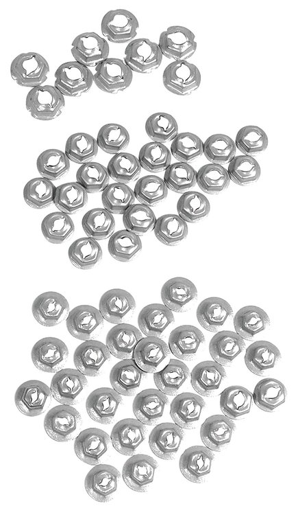 K1027 Emblem Speednut Kit, 1962-1962 Chevy Corvette, 65 Piece