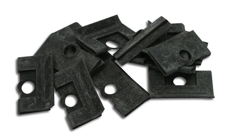 K1033 Upper Windshield Inner & Outer Molding Clips, 1968-1982 Chevy Corvette, 13 Piece Set