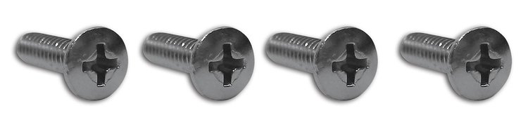 K1054 Sunvisor Screws, 1959-1967 Chevy Corvette, 4 Piece Set