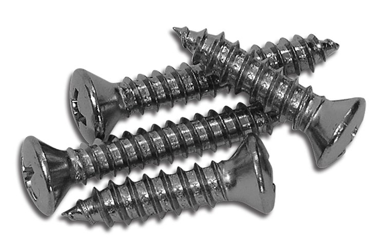 K1059 Grab Bar End Cap Screws, 1958-1962 Chevy Corvette, 4 Piece Set
