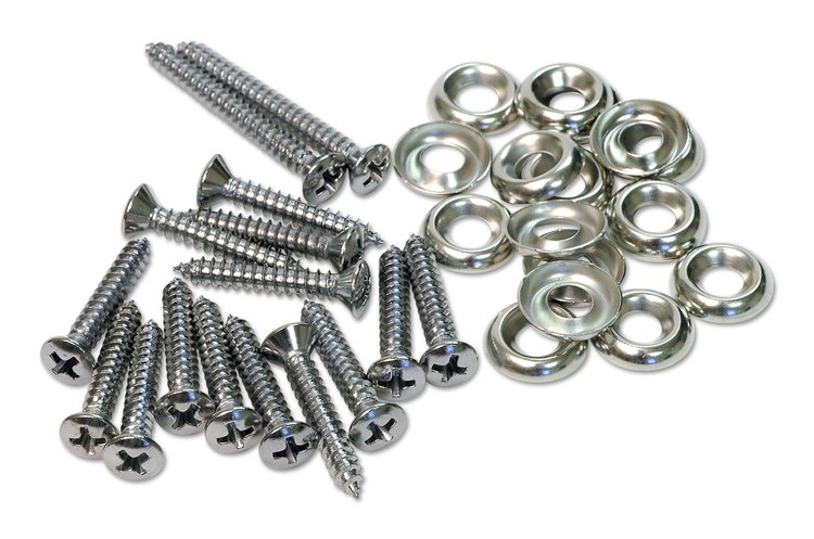 K1063 Kick Panel Screws, 1958-1962 Chevy Corvette, 32 Piece Set