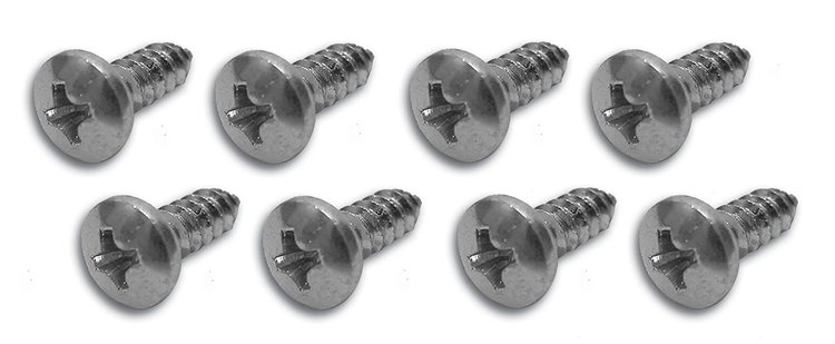 K1076 Shift Console Screws, 1964-1967 Chevy Corvette, 8 Piece Set
