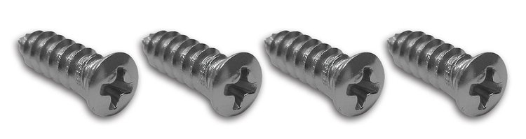 K1077 Dash Insert Screws, 1963-1964 Chevy Corvette, 4 Piece Set