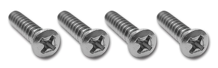 K1081 Seat Bumper Screws, 1963-1967 Chevy Corvette, 4 Piece Set