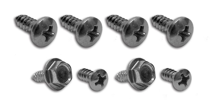 K1089 Rear Quarter Panel Trim Screws, 1963-1967 Chevy Corvette, Coupe