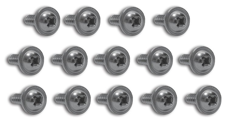 K1090 Kick Panel Screws, 1963-1964 Chevy Corvette, 14 Piece Set