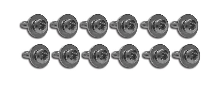 K1091 Kick Panel Screws, 1965-1967 Chevy Corvette, 12 Piece Set