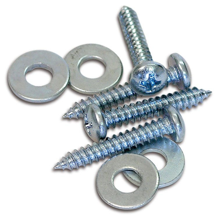 K1107 Dash Pad Door Jamb Screws & /Washers, 1968-1982 Chevy Corvette, 8 Piece