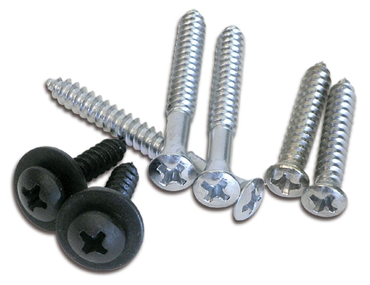 K1109 Rear Window Molding Screws, 1973-1977 Chevy Corvette, Coupe, 7 Piece