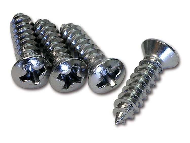 K1110 Park Brake Console Screws, 1967-1976 Chevy Corvette, 4 Piece Set