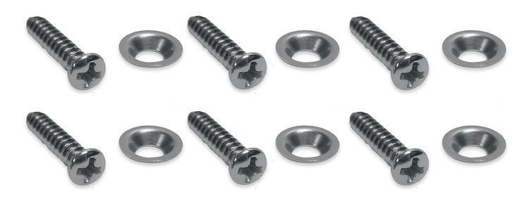 K1140 Console Side Panel Screws, 1977-1982 Chevy Corvette, 12 Piece Set