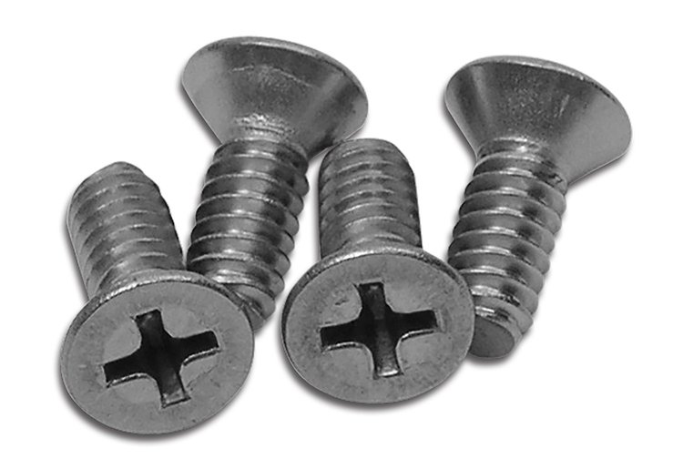 K1141 T-Top Rear Mount Plate Screws, 1968-1979 Chevy Corvette, 4 Piece