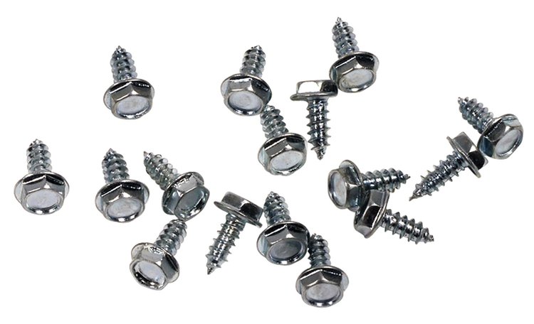 K1158 Door Access Plate Screws, 1968-1982 Chevy Corvette, 16 Piece Set