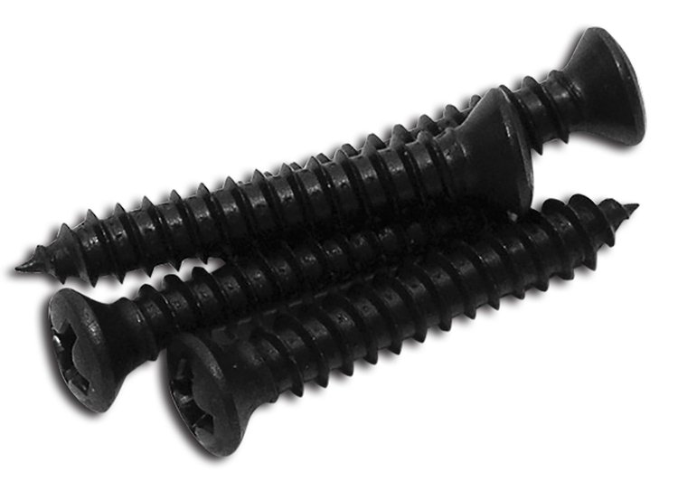 K1173 Coupe Rear Compartment Lock Cover Screws, 1984-1996 Chevy Corvette, 4 Piece