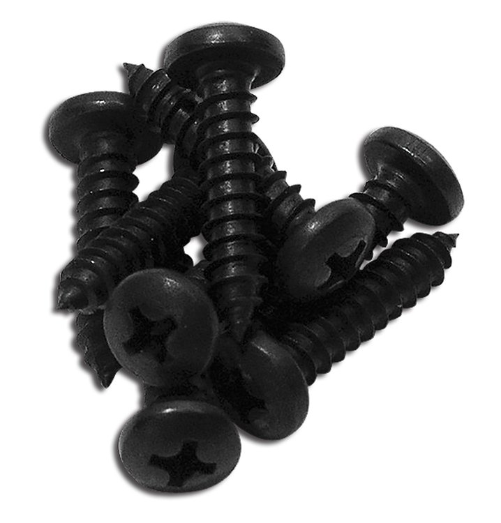 K1179 Coupe Rear Compartment Lower Trim Screws, 1984-1996 Chevy Corvette, 8 Piece