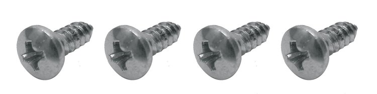K1188 Rear License Bezel Screws, 1963-1967 Chevy Corvette, 4 Piece Set