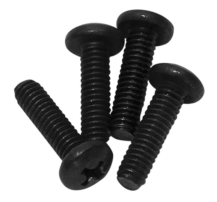 K1191 Coupe Rear Compartment Lock Screws, 1984-1996 Chevy Corvette, 4 Piece
