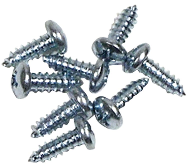 K1214 Wire Cover Floor Plate Screws, 1958-1962 Chevy Corvette, 8 Piece