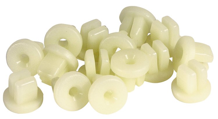 K1243 Rocker Panel Lower Plastic Nuts, 1963-1965 Chevy Corvette, 14 Piece