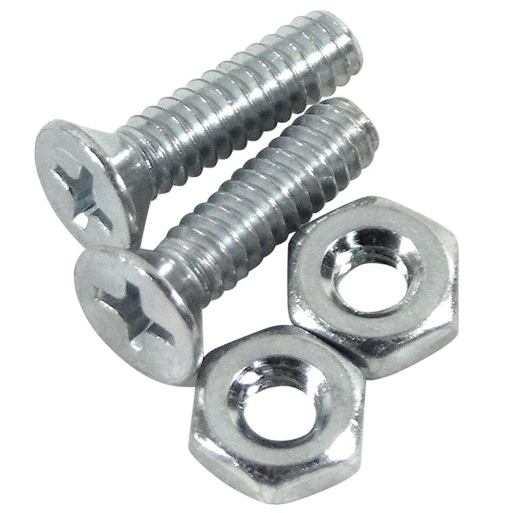 K1252 Outside Mirror Bracket Screw & Nut Set, 1953-1967 Chevy Corvette