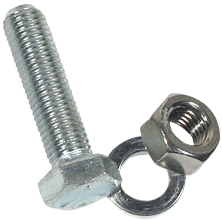 K1257 Air Conditioning Hose Bracket Bolt, 1964-1976 Chevy Corvette, Lockwasher & Nut, Small Block